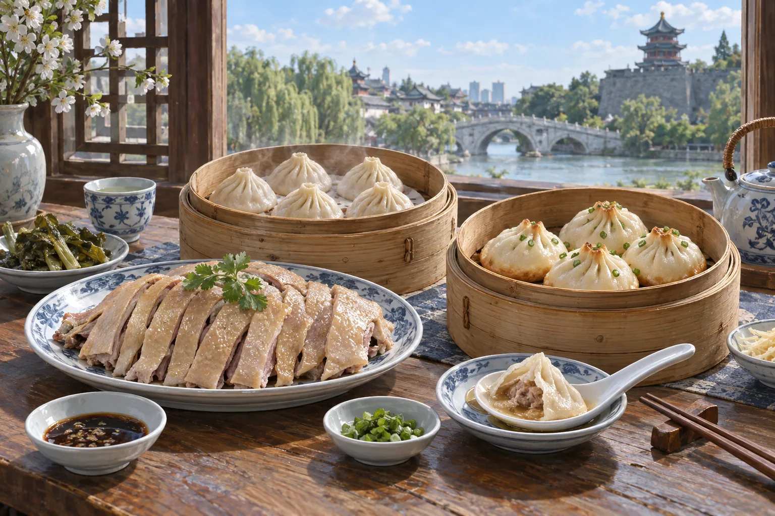 Nanjing salted duck and Qinhuai snacks