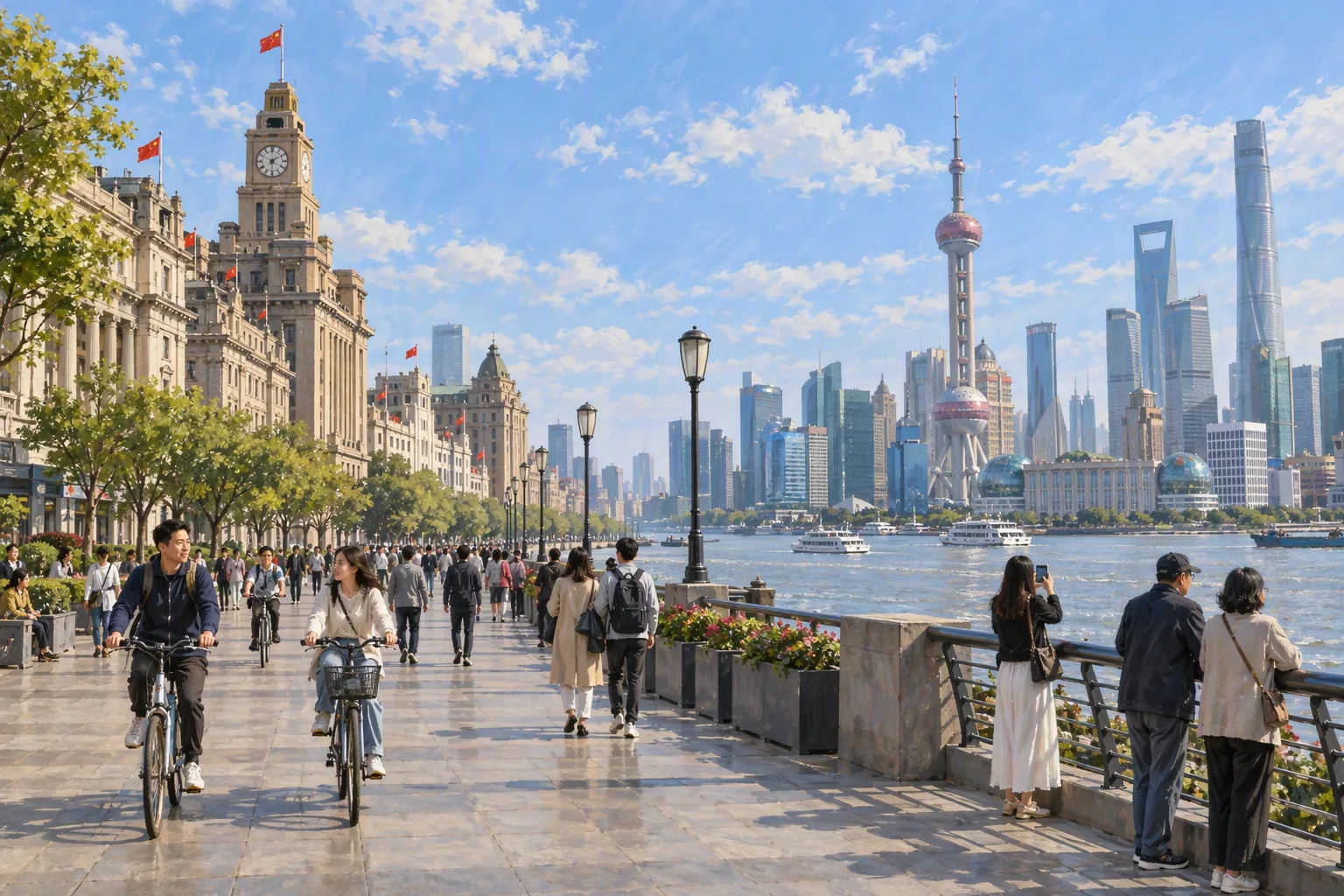 Daily commute and student life in Shanghai