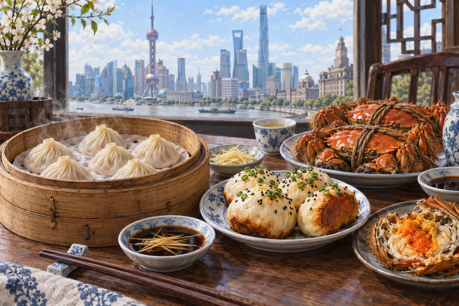 Shanghai food: xiaolongbao and shengjianbao