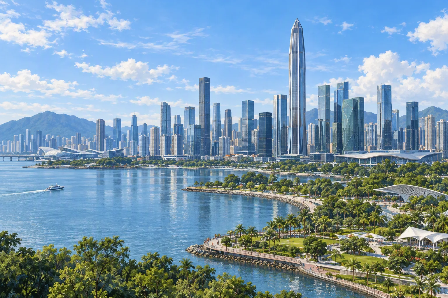 Illustration of studying and living in Shenzhen